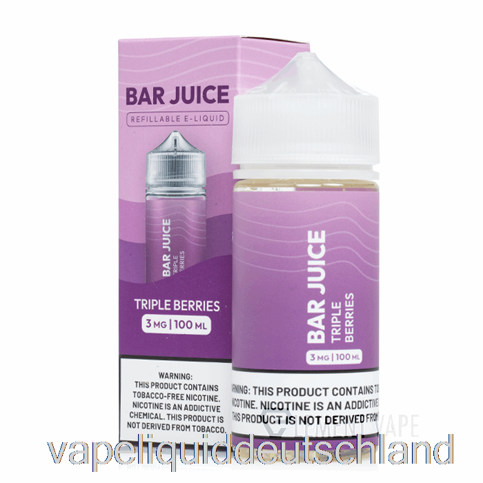 Dreifache Beeren – Riegelsaft – 100 Ml, 3 Mg Vape-Flüssigkeit